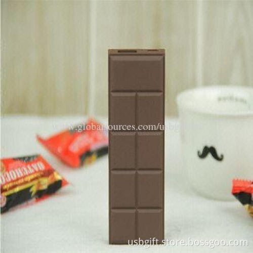 2,600mAh Power Bank Charger, Chocolate Portable External Battery Charger for Galaxy s3/s4